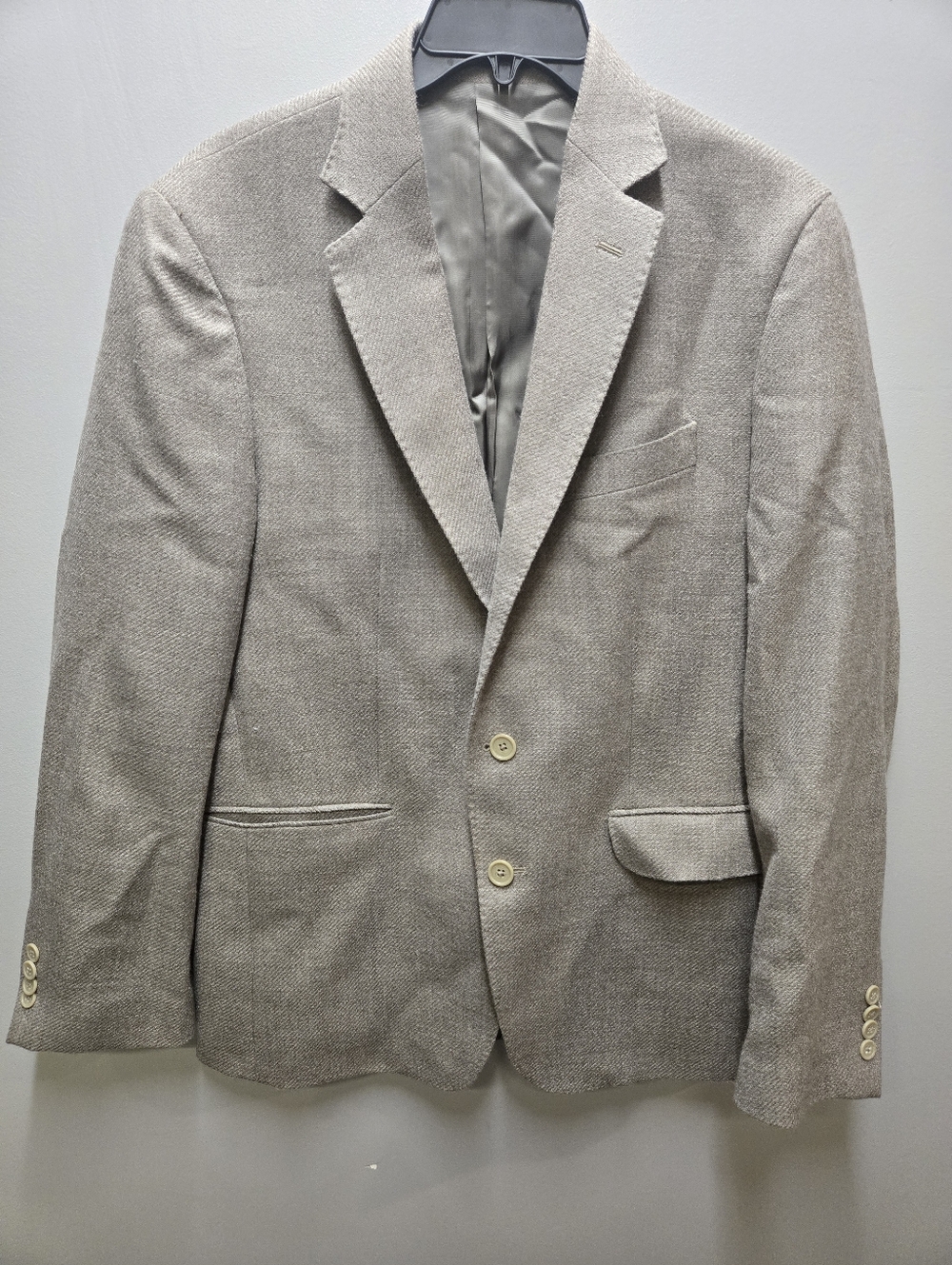 Movimento Loro Piana Wool Blend Mens 42r Made In Italy Blazer Sport Coat Beige